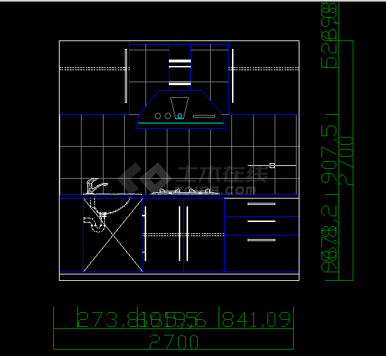 某大型办公楼建施方案设计全CAD图纸-图二