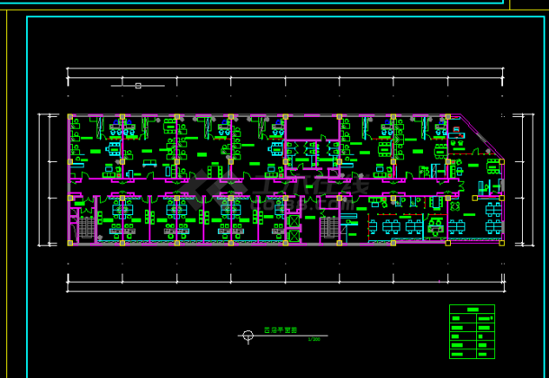 阿里郎宾馆建筑方案设计全套CAD详图-图二