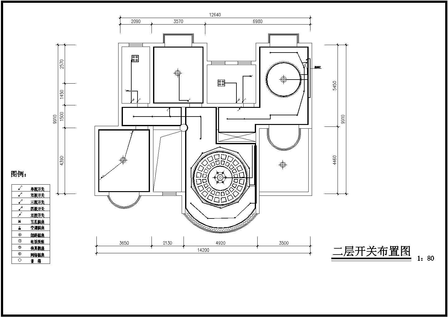 【重庆】某古典欧式跃层室内装修施工图