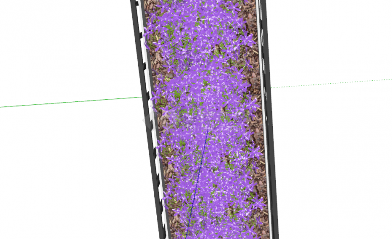 紫罗兰植物花箱su模型-图二