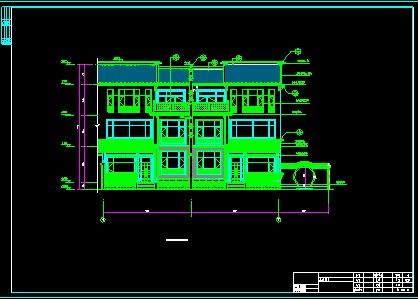 某豪华别墅建筑CAD设计施工图纸-图二
