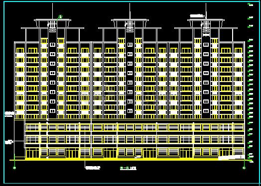 某公寓建筑设计方案CAD详情图纸-图二