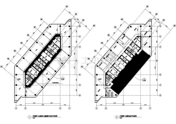 【北京】现代风格32层办公综合体建筑施工图-图二