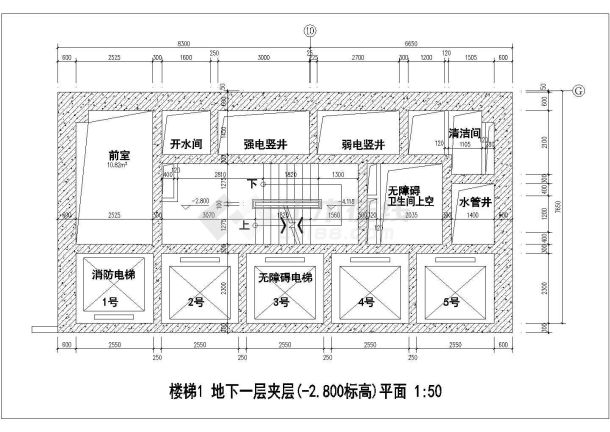 【天津】二十六层框架办公楼建筑施工图-图一
