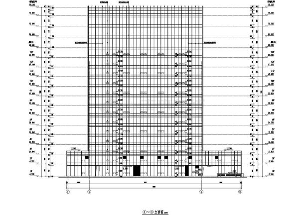 【广东】13层框架企业办公楼建筑施工图-图二