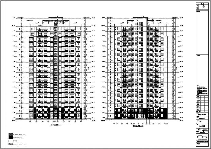 安徽18层纯剪力墙住宅楼建筑、结构施工图_图1
