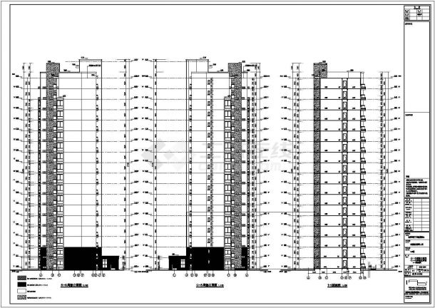 安徽18层纯剪力墙住宅楼建筑、结构施工图-图二