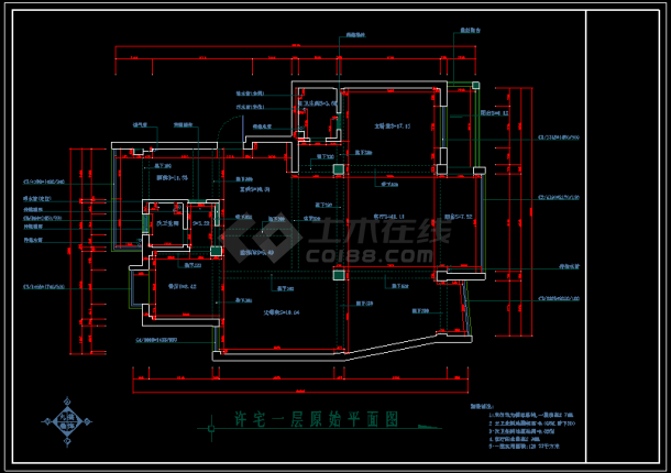 广州某大型商品房建筑设计施工cad图纸-图二