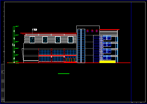 某商场设计施工CAD方案平立面图-图二