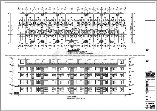 【安徽】5层框架办公楼全套施工图(含建筑、结构、水电)-图二