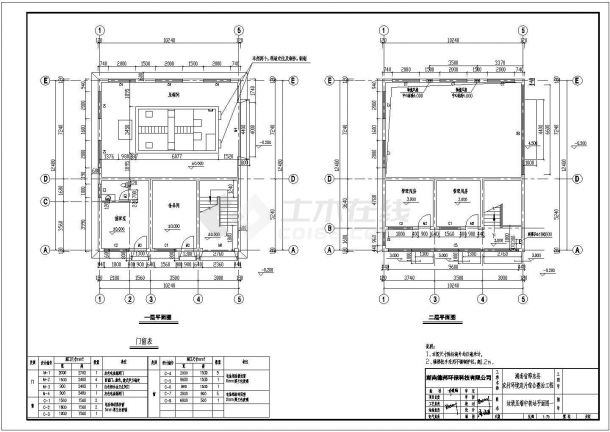 某城镇垃圾中转站建筑、结构、电气、给排水施工图-图一