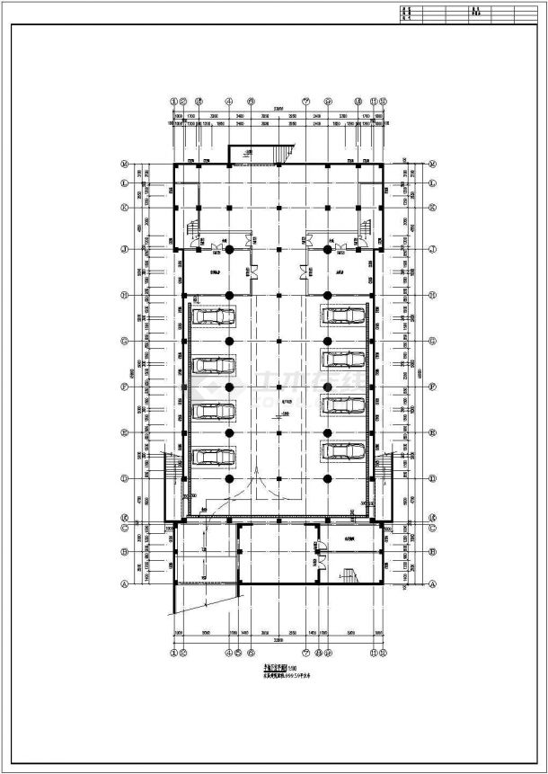 某地5层框架结构教堂建筑设计方案图-图二