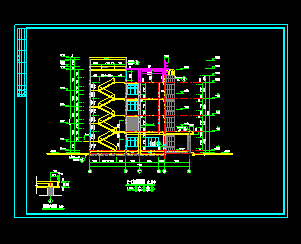 某市医院门诊楼CAD建筑施工设计详图-图二