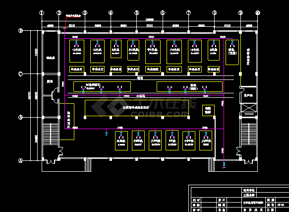 某地印刷玩具厂建筑设计整套cad施工图纸-图二