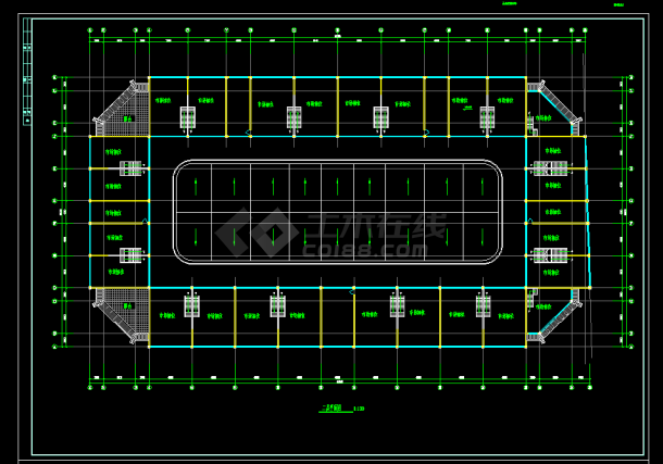  Cad plan of a certain agricultural market design in a certain area - figure 2