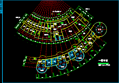 某小区会所综合楼建筑CAD施工设计平面图纸-图二