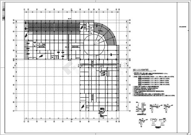 陕西省某4层框架结构商业楼建筑结构电气施工图-图一