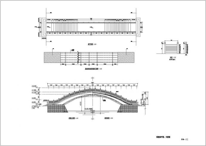某公园18米跨天长钢结构木桥施工图设计_图1