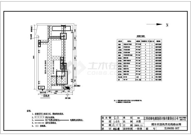 【上海】浦东某通讯机房装修设计方案图纸-图二