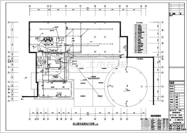 【安徽】140万平小区配套设施3层幼儿园全套电气施工图-图二