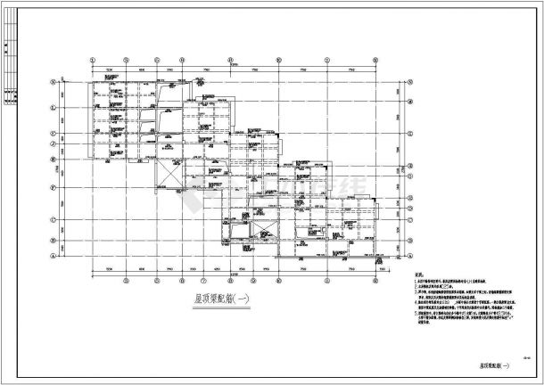 【广州】三层框架幼儿园结构设计施工图-图一