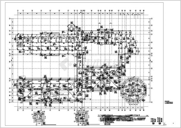 【江苏】4层框架结构幼儿园结构施工图-图二