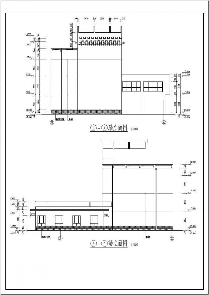 六层框架结构幼儿园建筑、结构设计施工图_图1