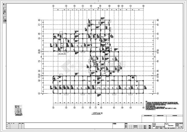 【长沙】三层框架结构幼儿园结构设计施工图-图二