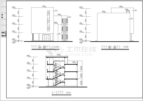 小区配套四层框架结构幼儿园结构设计施工图-图二