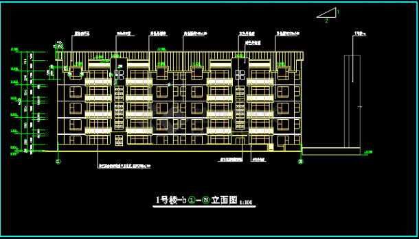 绿色风情高档小区住宅建筑CAD设计施工图纸-图二