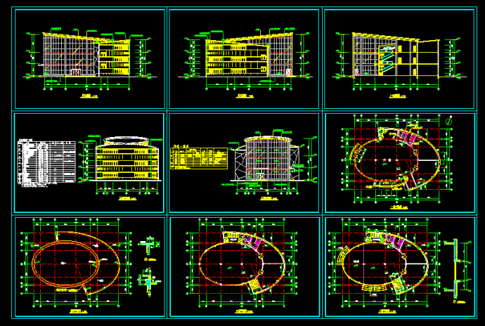 某高级小区会所建筑CAD施工设计图纸_图1