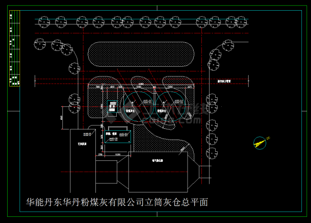 某立筒灰仓工程设计cad建筑施工图-图二