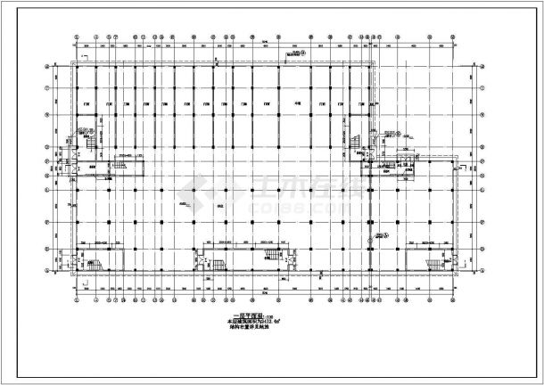 某地6层底框农贸市场建筑设计施工图-图二