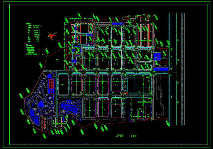 德昌工业城设计cad总平面方案图_图1