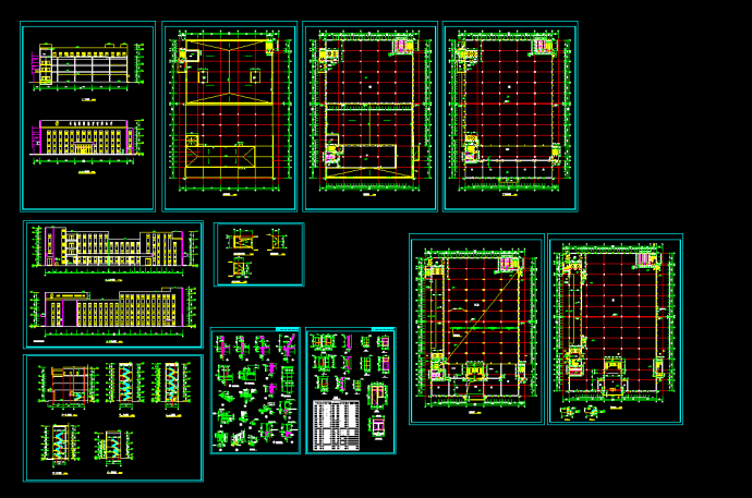 某集团公司大型厂房设计cad建施图_图1