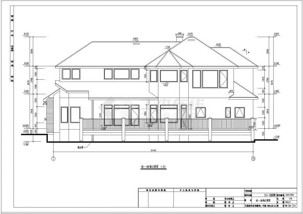 某地区轻型木结构别墅建筑设计施工图-图二