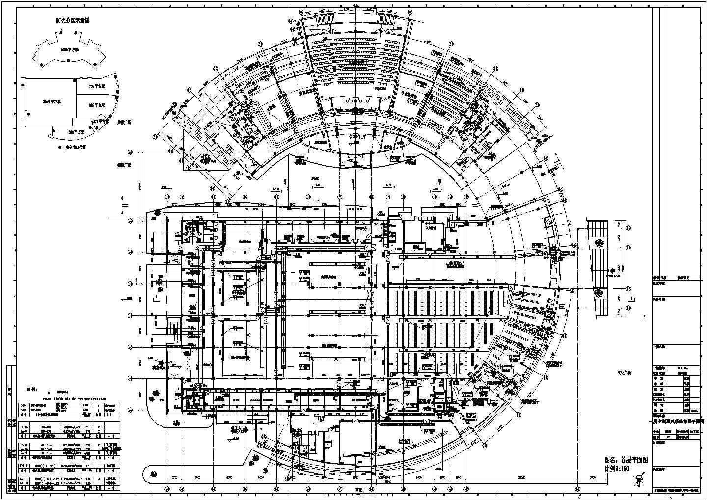 【江苏】大学图书馆空调通风设计施工图(含装修图纸)