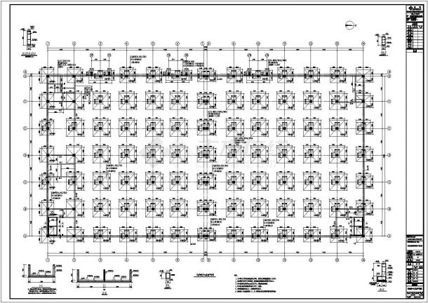 北京某4层框架物流中心结构施工图-图二