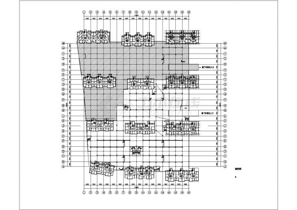 3栋高层住宅楼+地下车库电气设计施工图-图一