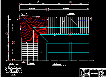 某框架结构仿古建筑结构施工CAD图-图二
