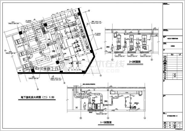 【浙江】博物馆空调通风全套设计施工图(工艺空调，详图较多)-图二