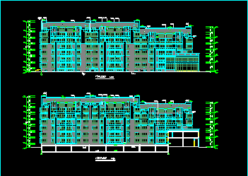 某小区住宅带地下车库住宅楼建筑CAD施工设计图纸-图二