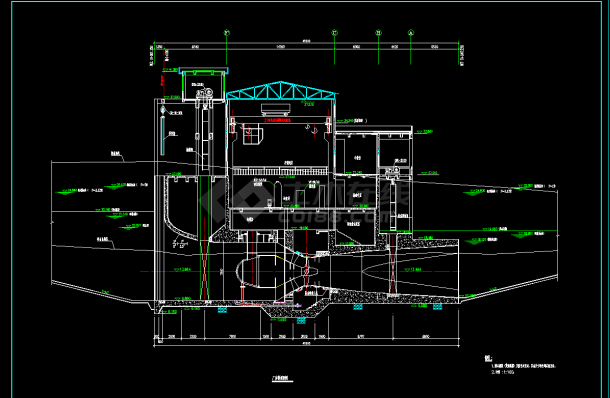 某工业厂房标准设计cad建筑施工图-图二