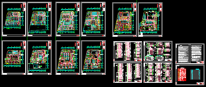 某办公大楼室内装饰强电设计CAD平面图纸_图1