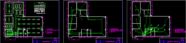 办公室照明插座网线装修设计CAD平面图-图一