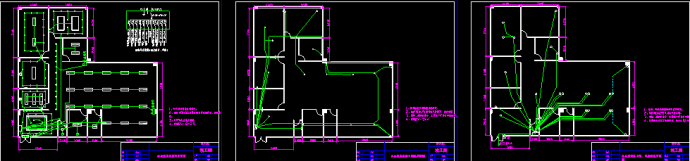 办公室照明插座网线装修设计CAD平面图_图1