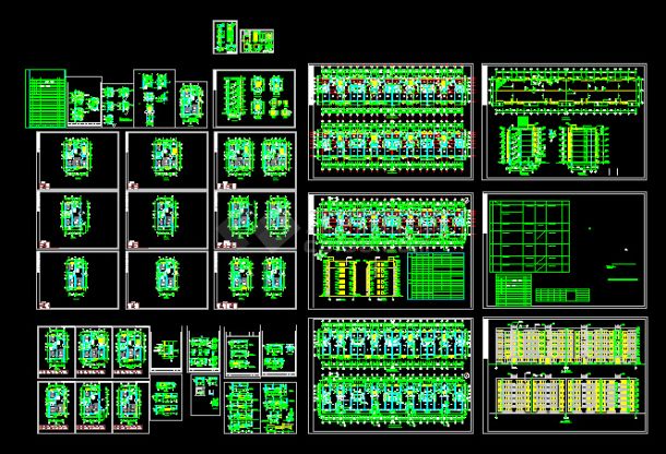 某6层住宅楼全套建筑施工CAD详情图-图一