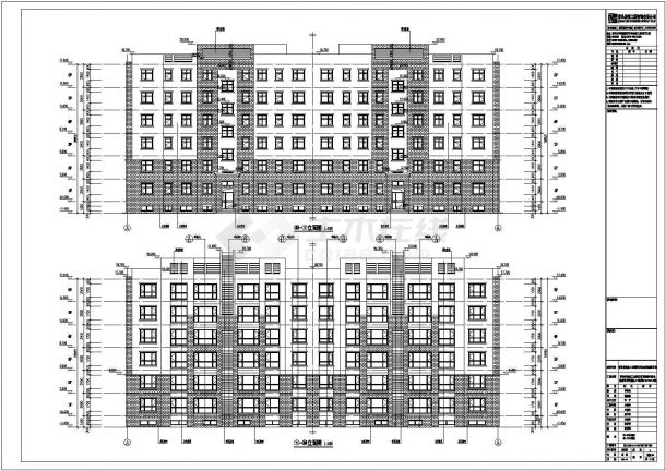 青海省某地小区全套（30栋）建筑设计施工图-图一