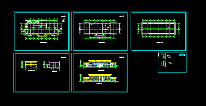 餐厅建筑设计方案施工CAD平立面图_图1