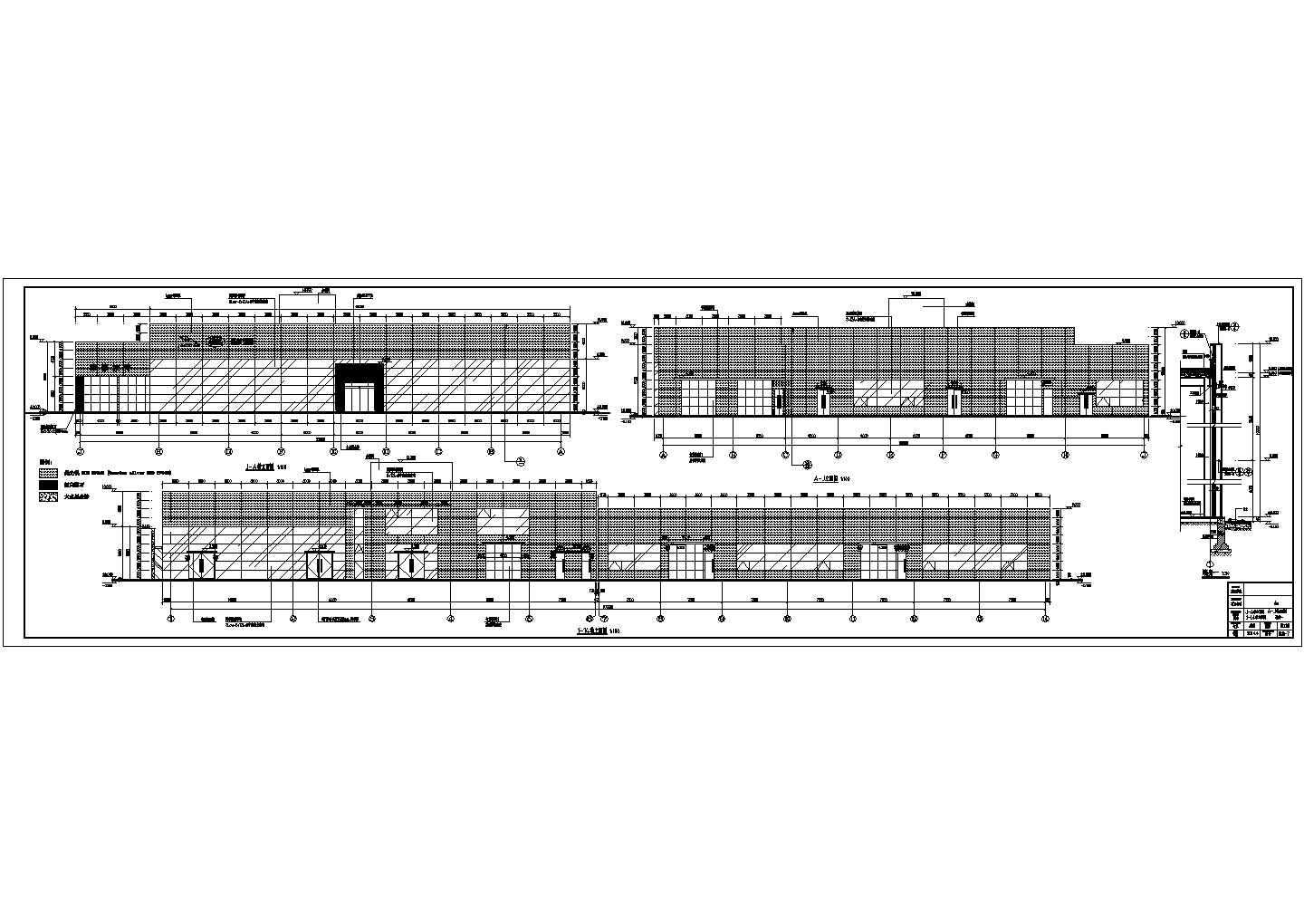 路虎两层4S店钢结构施工图（含建筑图）